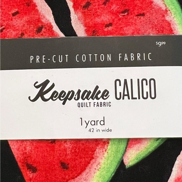 Watermelon Bliss Single Yard Cotton Keepsake Calico‎ Quilt Fabric 42” Wide NEW - Picture 2 of 4